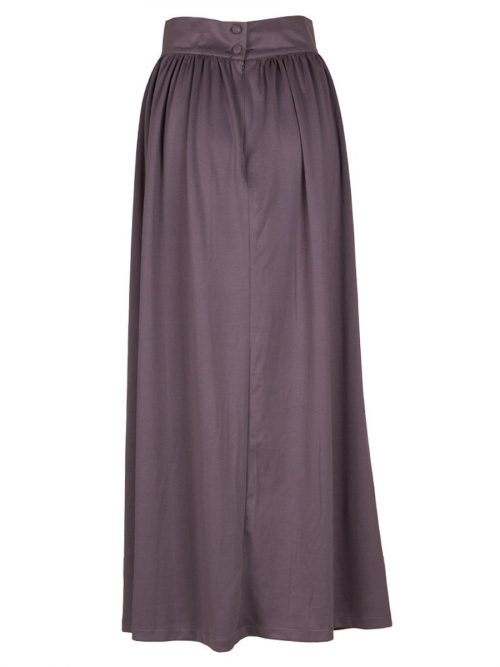 Grey Maxi Skirt -1712