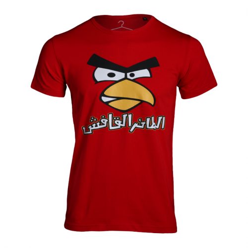 Red Angry Birds T-Shirt-0