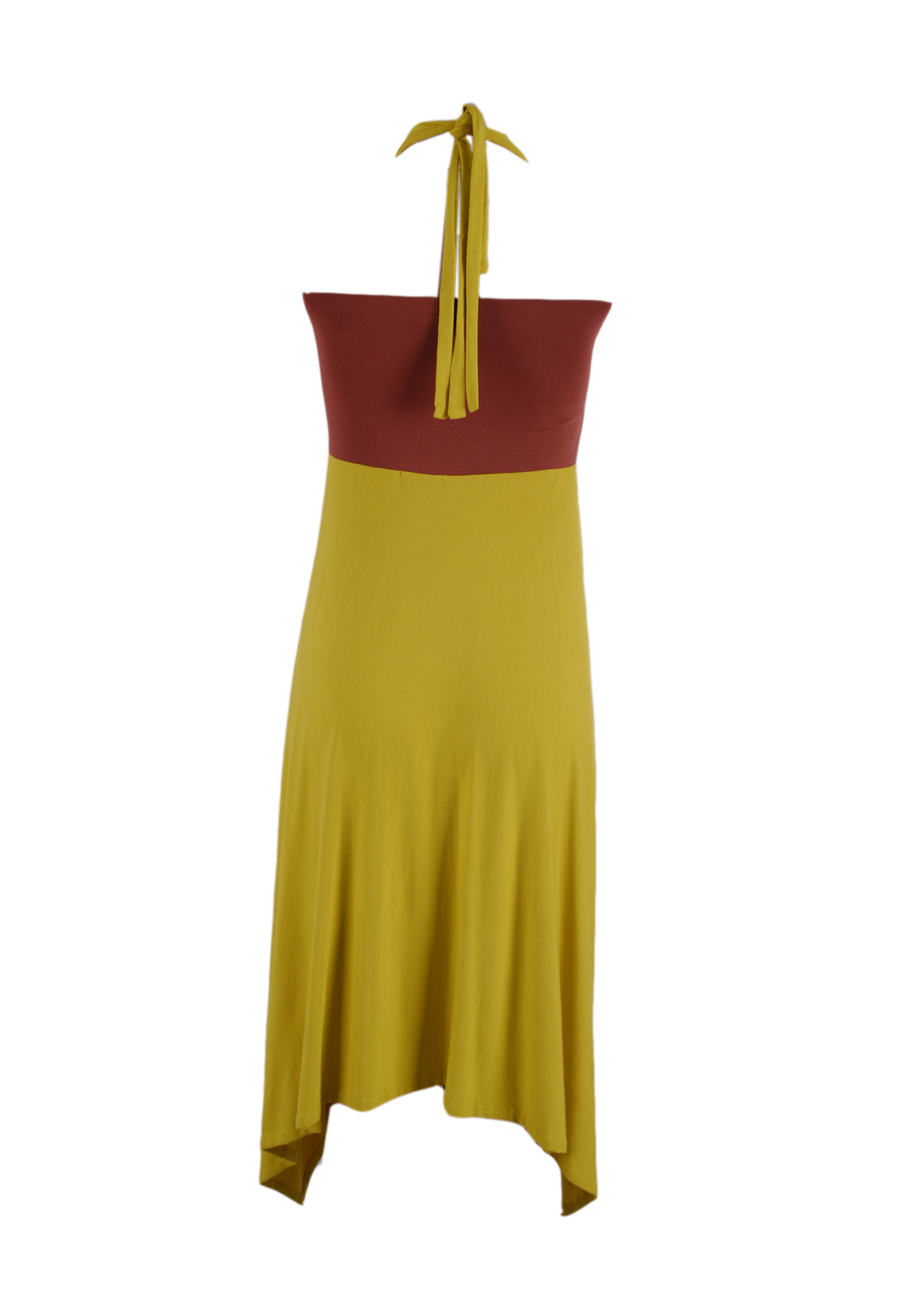 Double-colored Skirt-Dress-3756