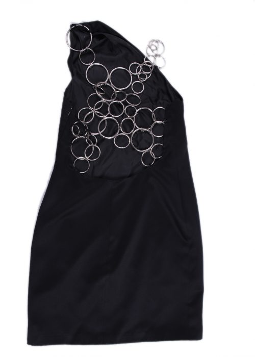BLACK SHORT DRESS -4134