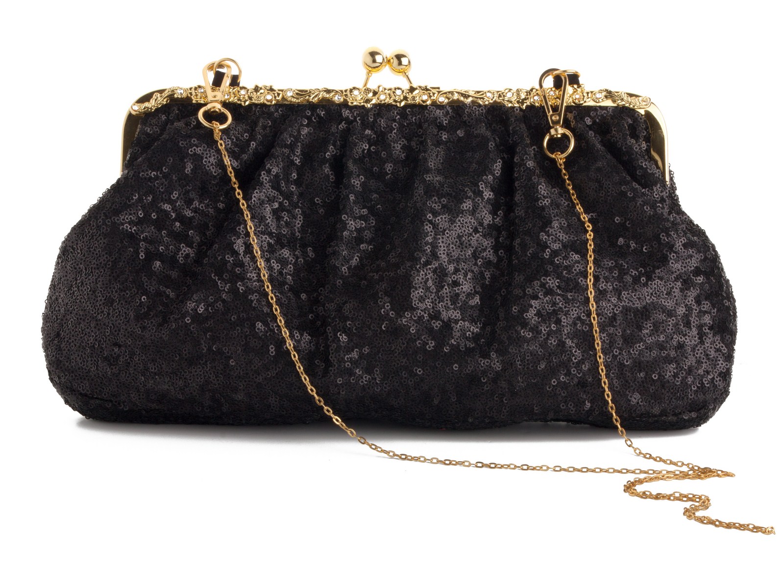 Black Sequin Bag-0 Black Sequin Bag-0